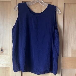 Source Unknown Deep Purple Silk Tank Top